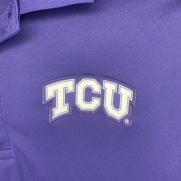 TCU Horned Frogs Nike Dri-Fit NCAA Golf Polo Shirt Logo Adult Size Small Men - Picture 3 of 5